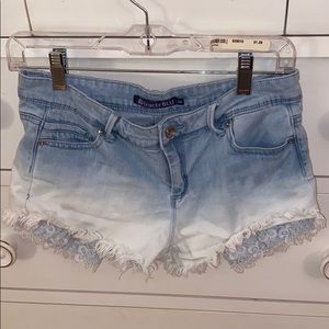 TRACTR BLU Blue & White Ombre Jean Shorts Size 26